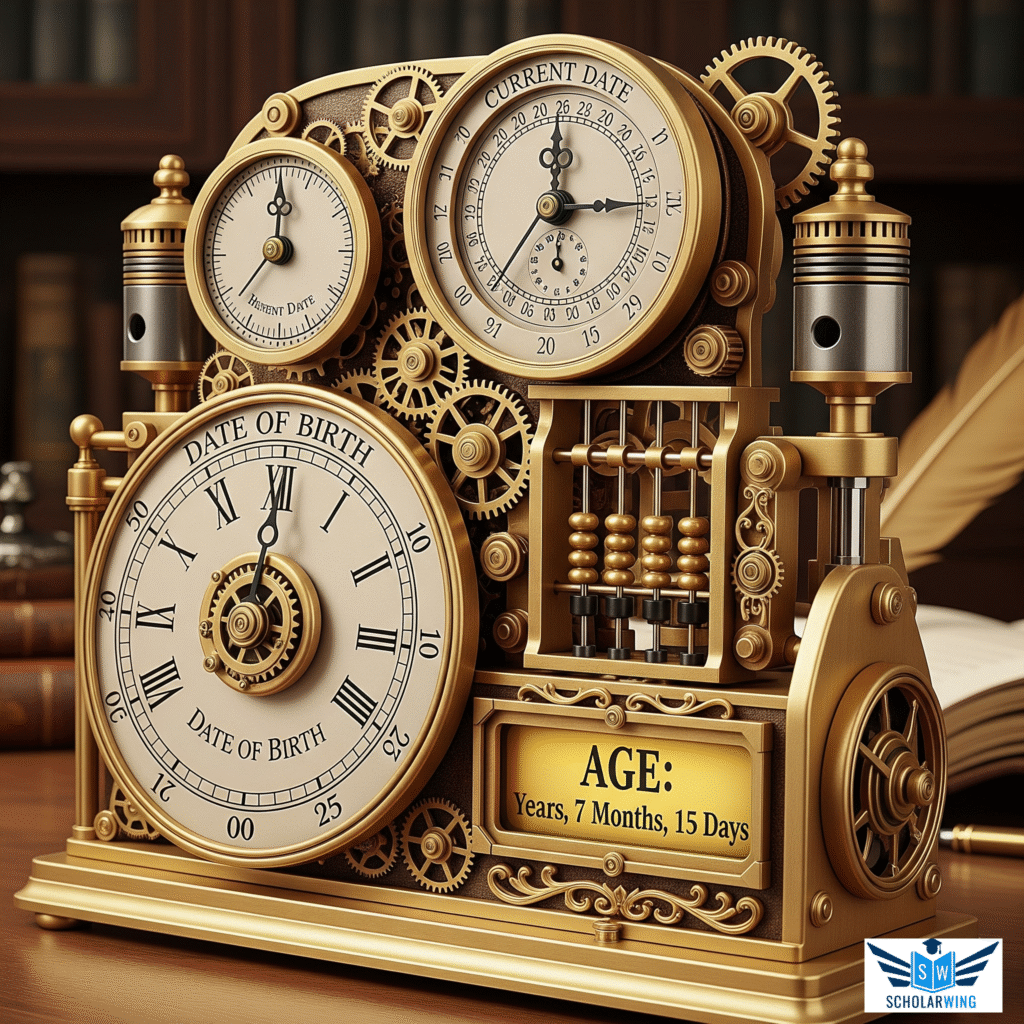 Free online age calculator 1 ScholarWing Age calculator